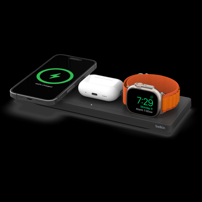 3-IN-1-WIRELESS-CHARGING-PAD-WITH-MAGSAFE-BLACK - Promallshop
