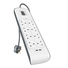 Belkin-2M-Surge-Protector-900J-2-USB-Ports-24A-Shared - Promallshop