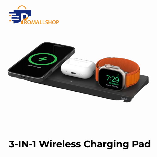 3-IN-1-WIRELESS-CHARGING-PAD-WITH-MAGSAFE-BLACK - Promallshop